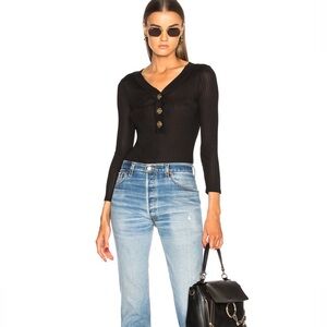 Frame black bodysuit